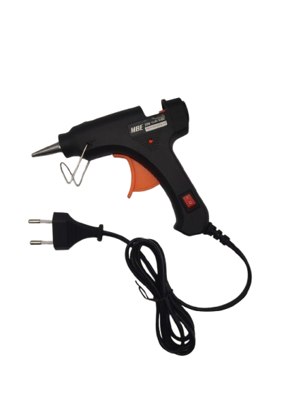 MBE 20 Watt Mini Hot Melt Glue Gun with 10 Glue Sticks for DIY Art and Crafts